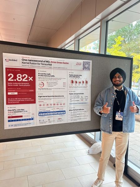 Thumbs up at the MoML poster